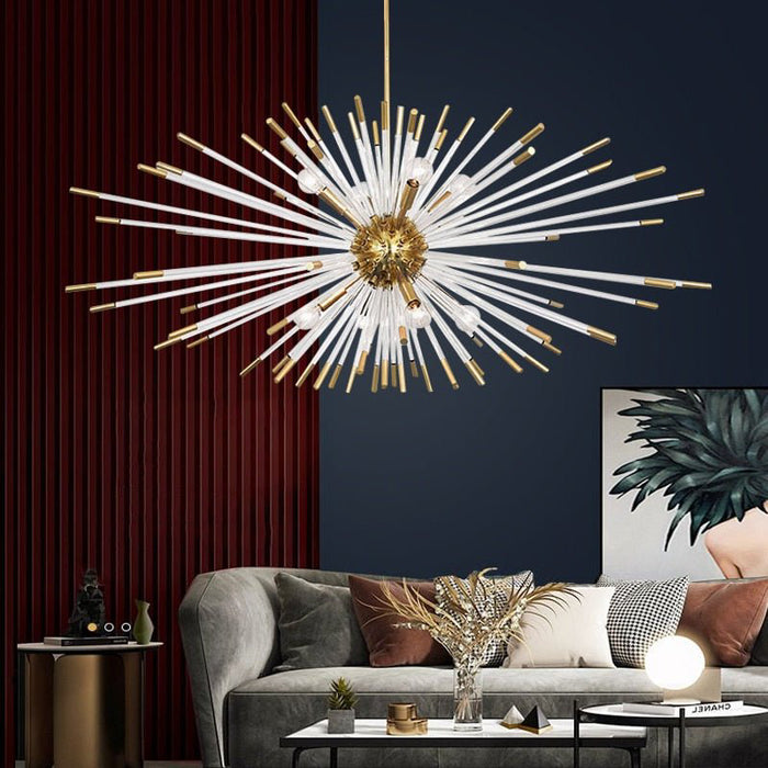 MIRODEMI® Oletta | Dandelion-Shaped LED Crystal Chandelier