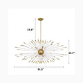 MIRODEMI® Oletta | Dandelion-Shaped LED Crystal Chandelier