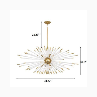 MIRODEMI® Oletta | Dandelion-Shaped LED Crystal Chandelier