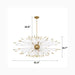 MIRODEMI® Oletta | Dandelion-Shaped LED Crystal Chandelier