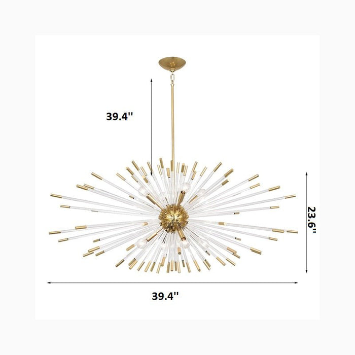 MIRODEMI® Oletta | Dandelion-Shaped LED Crystal Chandelier