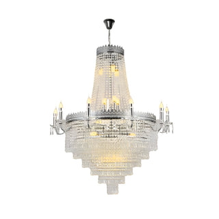 MIRODEMI® Opio | Classical Large Crystal Candle Ceiling Chandelier