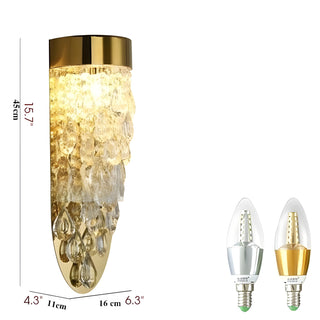 MIRODEMI® Orihuela | Modern Crystal Wall Lamp | wall light | wall sconce