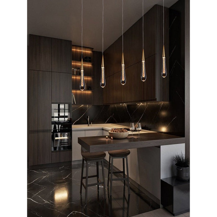 MIRODEMI® Orta San Giulio | Hanging Crystal Lamp for Living Room