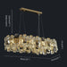 MIRODEMI® Oudenaarde | Gold Oval Luxury Crystal Hanging Chandelier for Home