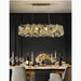 MIRODEMI® Oudenaarde | Aesthetic Gold Oval Luxury Crystal Hanging Chandelier for Dining Room