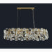 MIRODEMI® Oudenaarde | Gold Oval Luxury Crystal Hanging Chandelier for Living Room