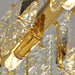 MIRODEMI® Oudenaarde | Gold Oval Luxury Crystal Hanging Chandelier for House