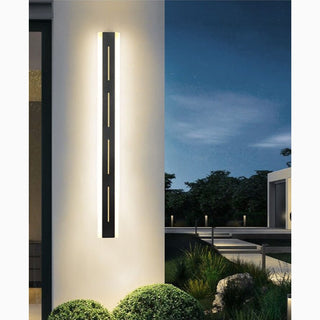 MIRODEMI® Outdoor Black Waterproof Aluminum Long LED Wall Lamp with Remote For Garden, Outdoor, Backyard, Countryside, Home