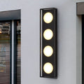 MIRODEMI® Outdoor Black Waterproof High LED Stainless Steel Wall Lamp For Courtyard