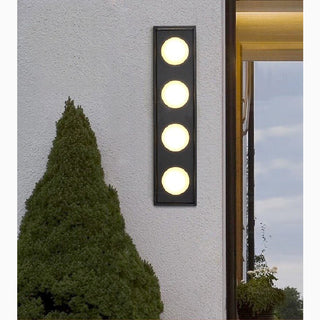 MIRODEMI® Outdoor Black Waterproof High LED Stainless Steel Wall Lamp For Courtyard