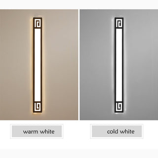 MIRODEMI® Outdoor Black Waterproof Long LED Wall light For Garden, Villa, Balcony, Courtyard, Outdoor, Home