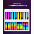 MIRODEMI® Outdoor/Indoor Waterproof RGB 7 Colors LED Wall Sconce With Intelligent Remote