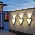 MIRODEMI® Outdoor Waterproof Diamond Shape Colorful Light LED Wall Lamp For Garden, Courtyard, Outdoor, Street, Home