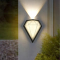MIRODEMI® Outdoor Waterproof Diamond Shape Colorful Light LED Wall Lamp For Garden, Courtyard, Outdoor, Street, Home