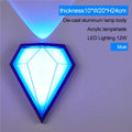 MIRODEMI® Outdoor Waterproof Diamond Shape Colorful Light LED Wall Lamp For Garden, Courtyard, Outdoor, Street, Home