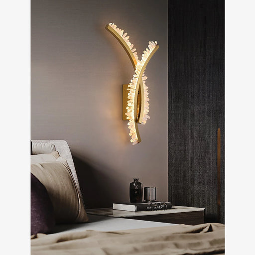MIRODEMI® Oviedo | Modern Creative Golden LED Wall Lamp