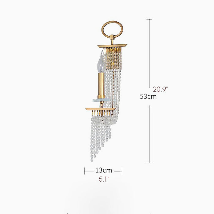 MIRODEMI® Pamplona | Luxury Contemporary LED Crystal Chandelier | wall light | wall sconce