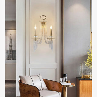 MIRODEMI® Pamplona | Luxury Contemporary LED Crystal Chandelier | wall light | wall sconce