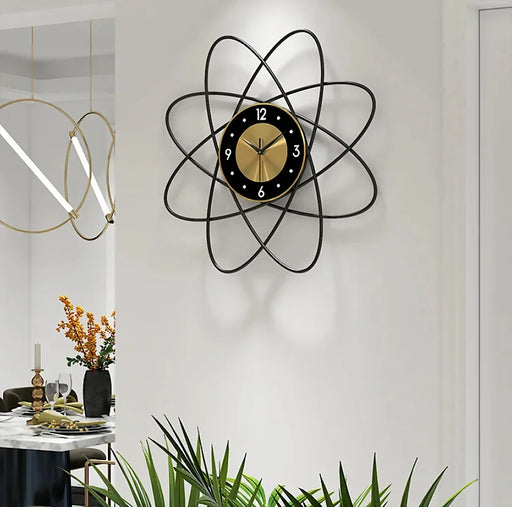 MIRODEMI® Payerne | Atom Design Creative Wrought Metal Wall Clock