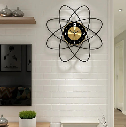 MIRODEMI® Payerne | Atom Design Creative Wrought Iron Wall Clock