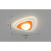 Triangle|Orange|Ceiling|Light|Lamp|LED|Modern|Stylish|Acrylic