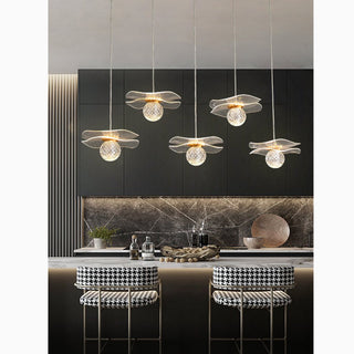 MIRODEMI Perinaldo Gold Crystal Ball Lamp For Kitchen Island