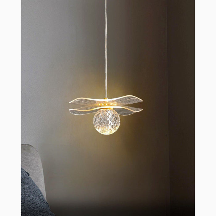 MIRODEMI® Perinaldo | Gold Crystal Ball Lamp for Restaurant