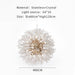 MIRODEMI® Piani Crixia | LED Dandelion-shaped Gold Crystal Chandelier