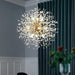 MIRODEMI® Piani Crixia | LED Dandelion-shaped Gold Crystal Chandelier