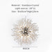 MIRODEMI® Piani Crixia | LED Dandelion-shaped Gold Crystal Chandelier