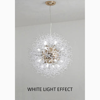 MIRODEMI® Piani Crixia | LED Dandelion-shaped Gold Crystal Chandelier