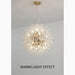 MIRODEMI® Piani Crixia | LED Dandelion-shaped Gold Crystal Chandelier