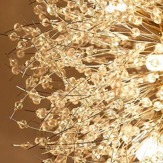 MIRODEMI® Piani Crixia | LED Dandelion-shaped Gold Crystal Chandelier