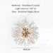 MIRODEMI® Piani Crixia | LED Dandelion-shaped Gold Crystal Chandelier