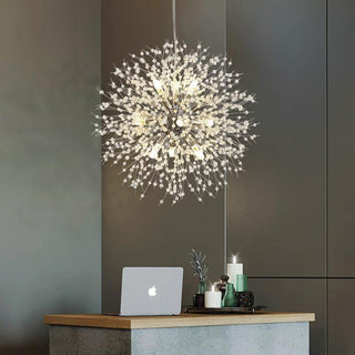 MIRODEMI® Piani Crixia | LED Dandelion-shaped Gold Crystal Chandelier