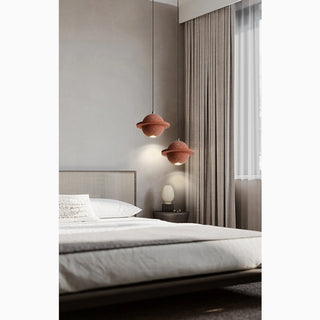 Contemporary Red LED Pendant Lamp from Mirodemi for Hotel Room