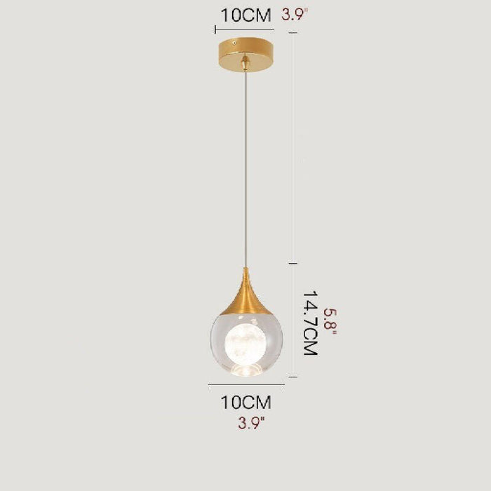 MIRODEMI® Pigna | Creative Modern Crystal LED Chandelier with Hanging Balls for Bedroom