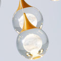 MIRODEMI Pigna | Modern Crystal LED Chandelier with Hanging Balls in Accurate Details