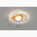 MIRODEMI® Poperinge | Round Creative Acrylic LED Ceiling Lamp