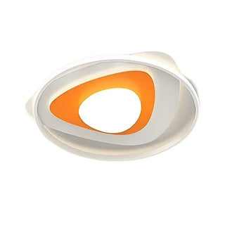 Round|Acrylic|Ceiling|Lamp|Orange|LED|Creative|Modern|Elegant