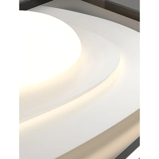 Round|Acrylic|Ceiling|Lamp|Black|LED|Creative|Modern|Elegant