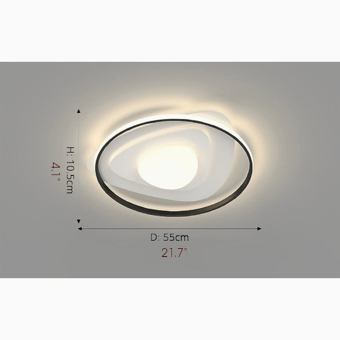 MIRODEMI® Poperinge | Round Creative Acrylic LED Ceiling Lights