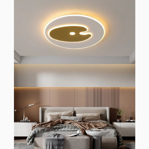 MIRODEMI® Prilly | gold Creative Round LED Ceiling Light
