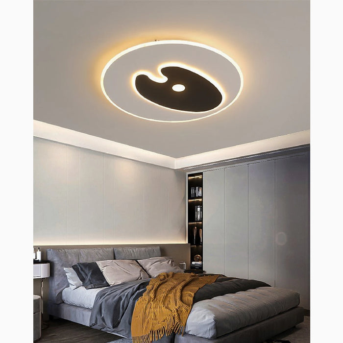MIRODEMI® Prilly | black Creative Round LED Ceiling Light