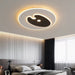 MIRODEMI® Prilly | black Round LED Ceiling Light