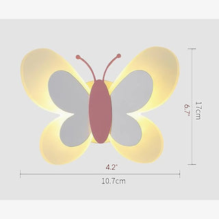 MIRODEMI® Princess LED Wall Lamp in the Shape of Butterfly for Kids Room image | luxury lighting | luxury wall lamps for kids