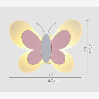 MIRODEMI® Princess LED Wall Lamp in the Shape of Butterfly for Kids Room image | luxury lighting | luxury wall lamps for kids