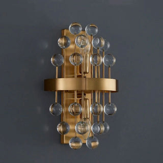 MIRODEMI Puget-Theniers gold crystal wall sconce