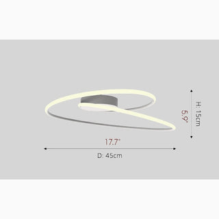 MIRODEMI® Pully | Curved Acrylic LED Ceiling Light scheme